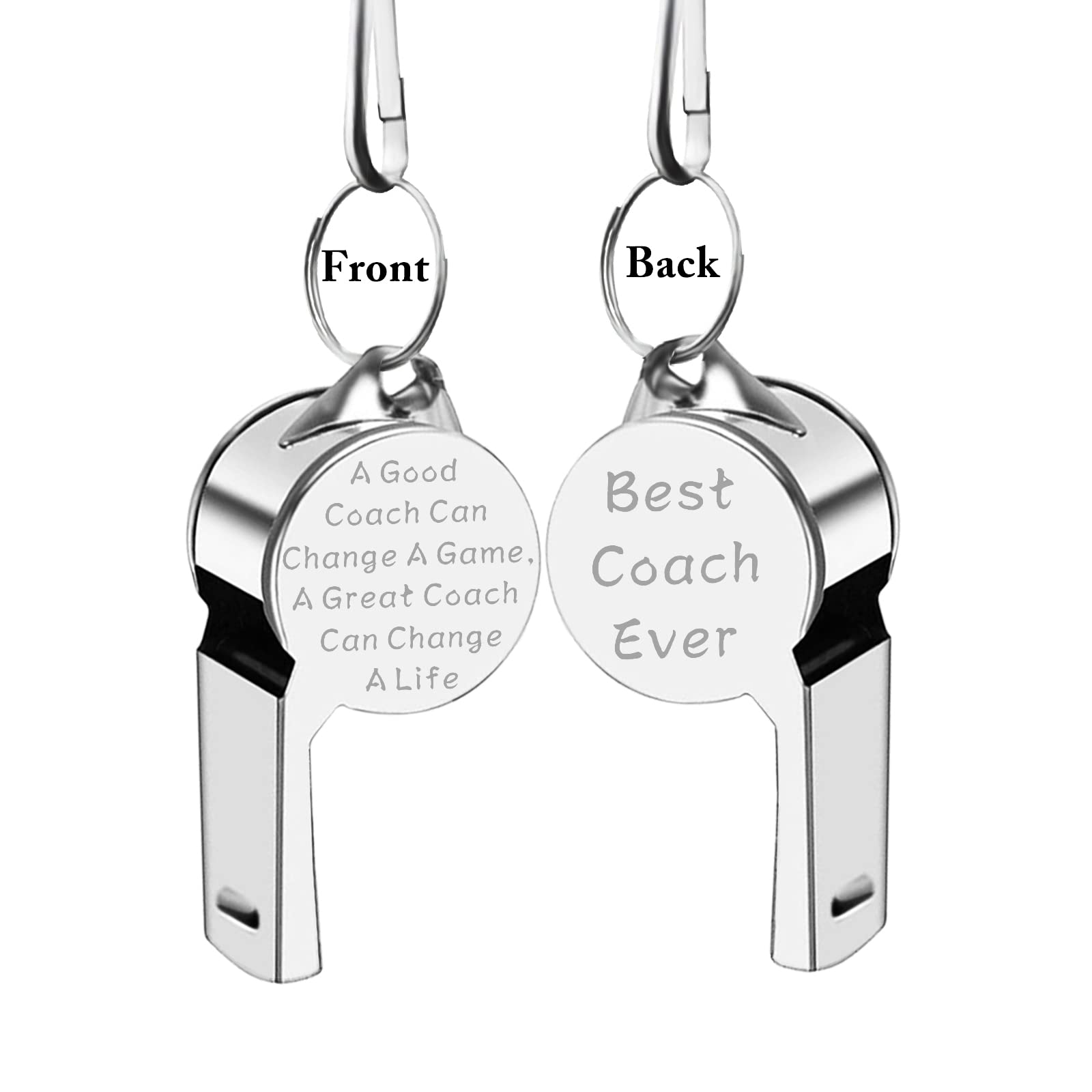 Zuo Bao Coach Whistle Appreciation Gift A Good Coach Can Change A Game Sports Whistle with Lanyard Best Coach Ever Gift for Coaches Referees (A Good Coach Can Change A Game)