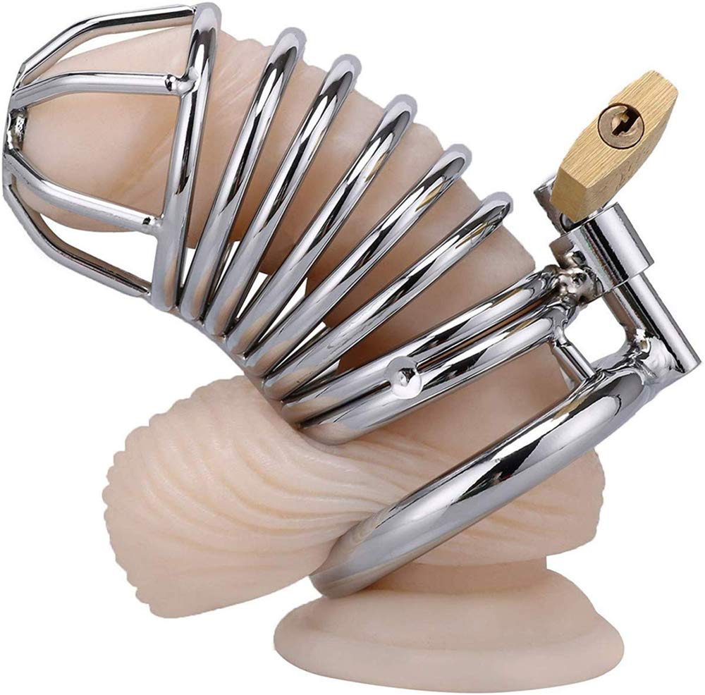 rgfhtyrgyh Men's Metal Lock Body Cosplay Equipment Control Cage The Gift