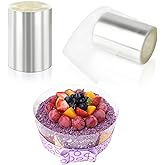 Cake Collar 2.4 Inch, Acetate Cake Collars Roll Clear Acetate Sheets Baking Crafts Cake Wrapping Edge Decorating, 10m/393inch