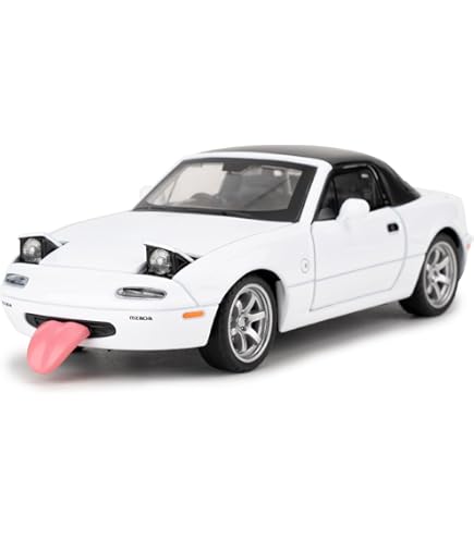 Amazon.com: Mzexoma Mazda Miata MX5 Toy Car 1/32 Diecast Model