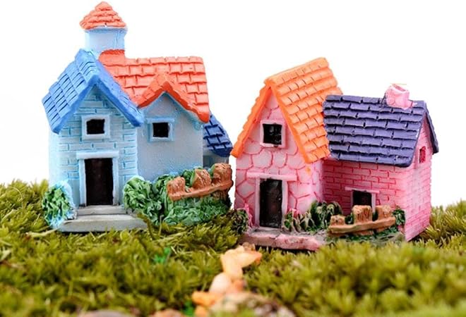 Amazon トトハウス Toto House Diyガーデン マイクロハウスデコレーション 置物小物 ミニチュアハウス ハウス おもちゃ