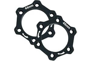 Thinvik 44MM Bike Freewheel Threaded Hubs Disk Disc Brake Rotor 6 Bolt Flange Adapter - 2 pcs/Pack