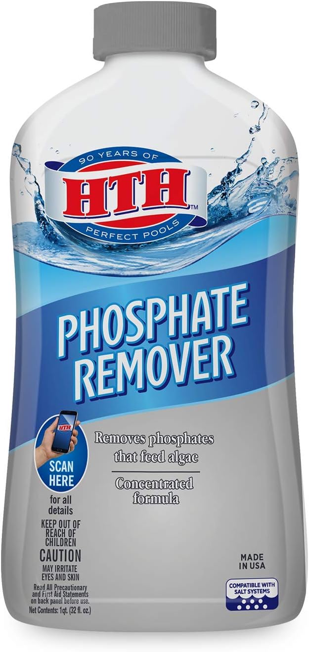 Amazon Com Hth 67036 Phosphate Remover Swimming Pool Care 1 Qt Garden Outdoor