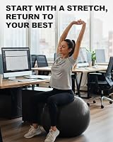 Trideer Exercise Ball Anti Burst Gym Ball 330 lb with Pump Yoga Pilates view 2
