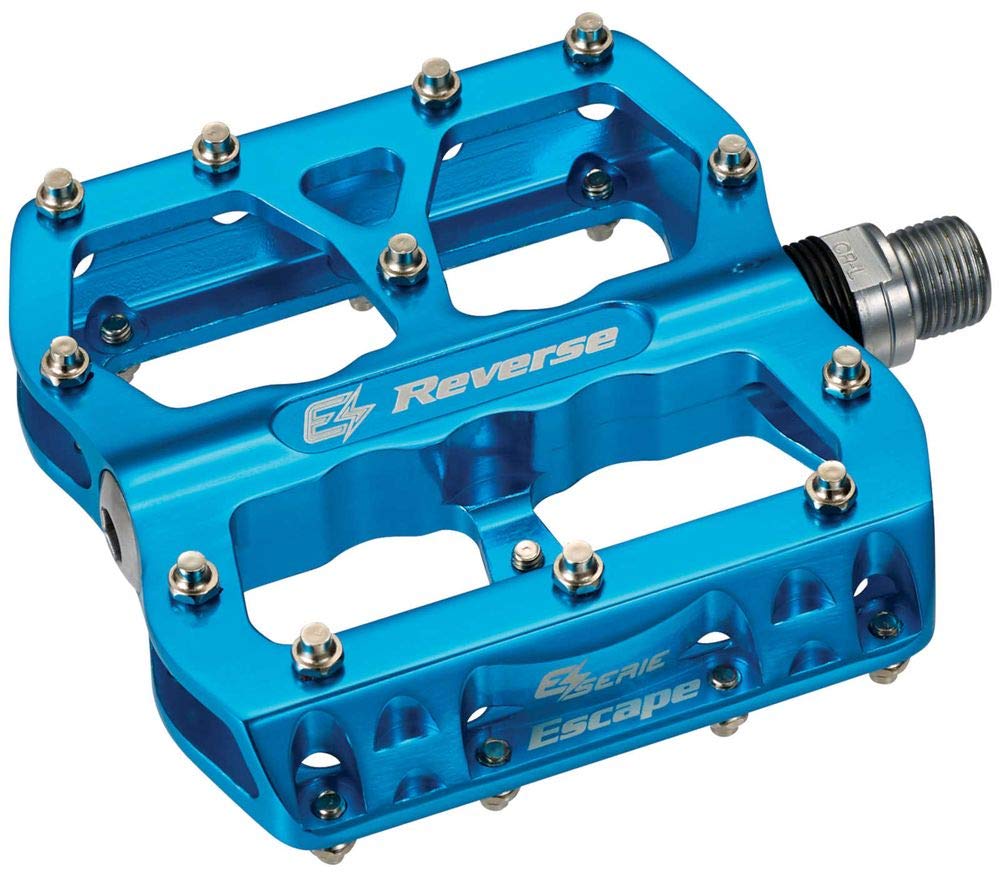 Reverse E-Escape Flat Bicycle Pedal Light Blue