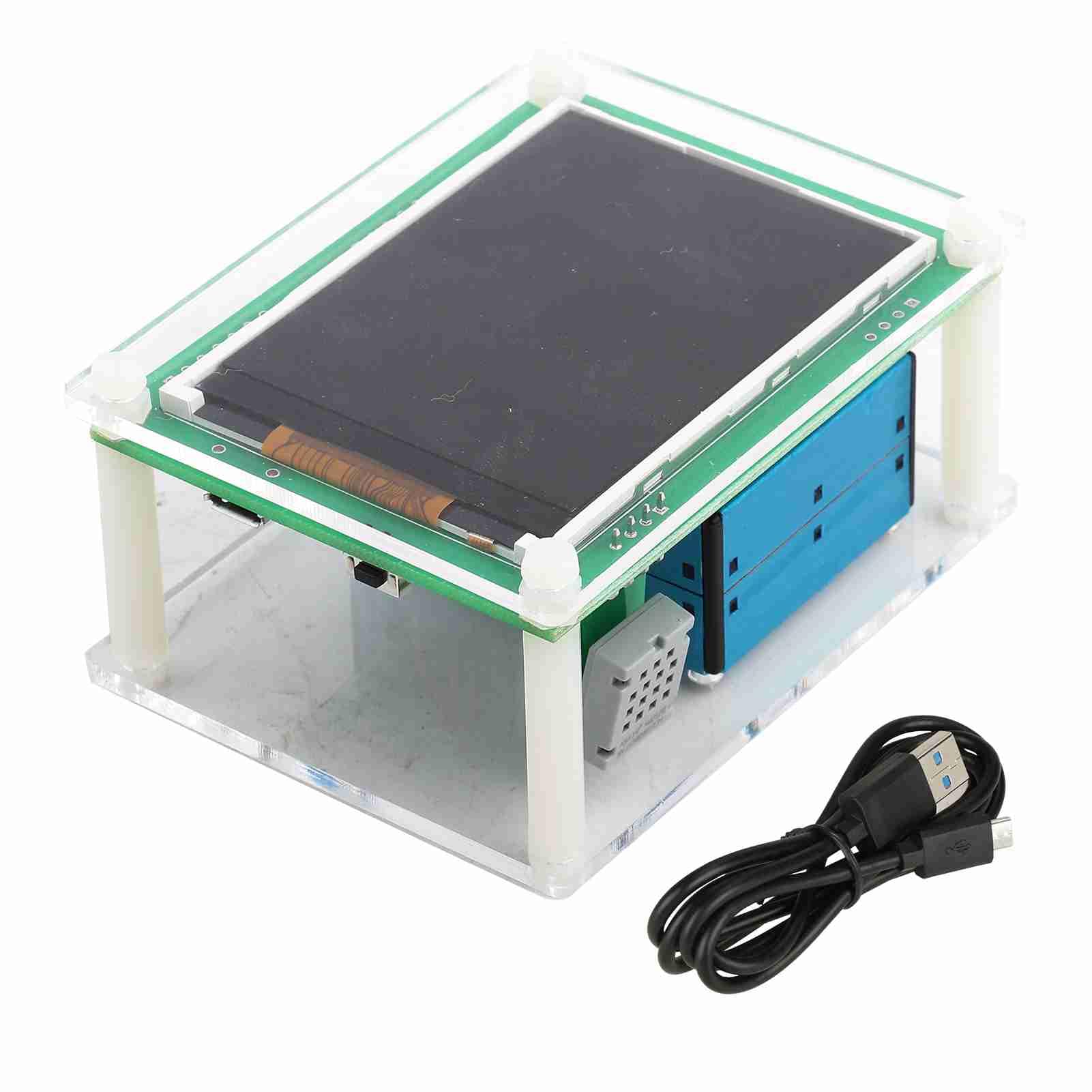 PM 2.5 Detector, DC 5V Digital Air Quality Monitor PM2.5 Detector for Home Office School Hospital Outdoor Car 8.5 X 6.5cm