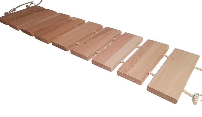 Chrischiii84 Hängebrücke für Katzen, 20cm breit, Buche massiv, 150cm - 500cm