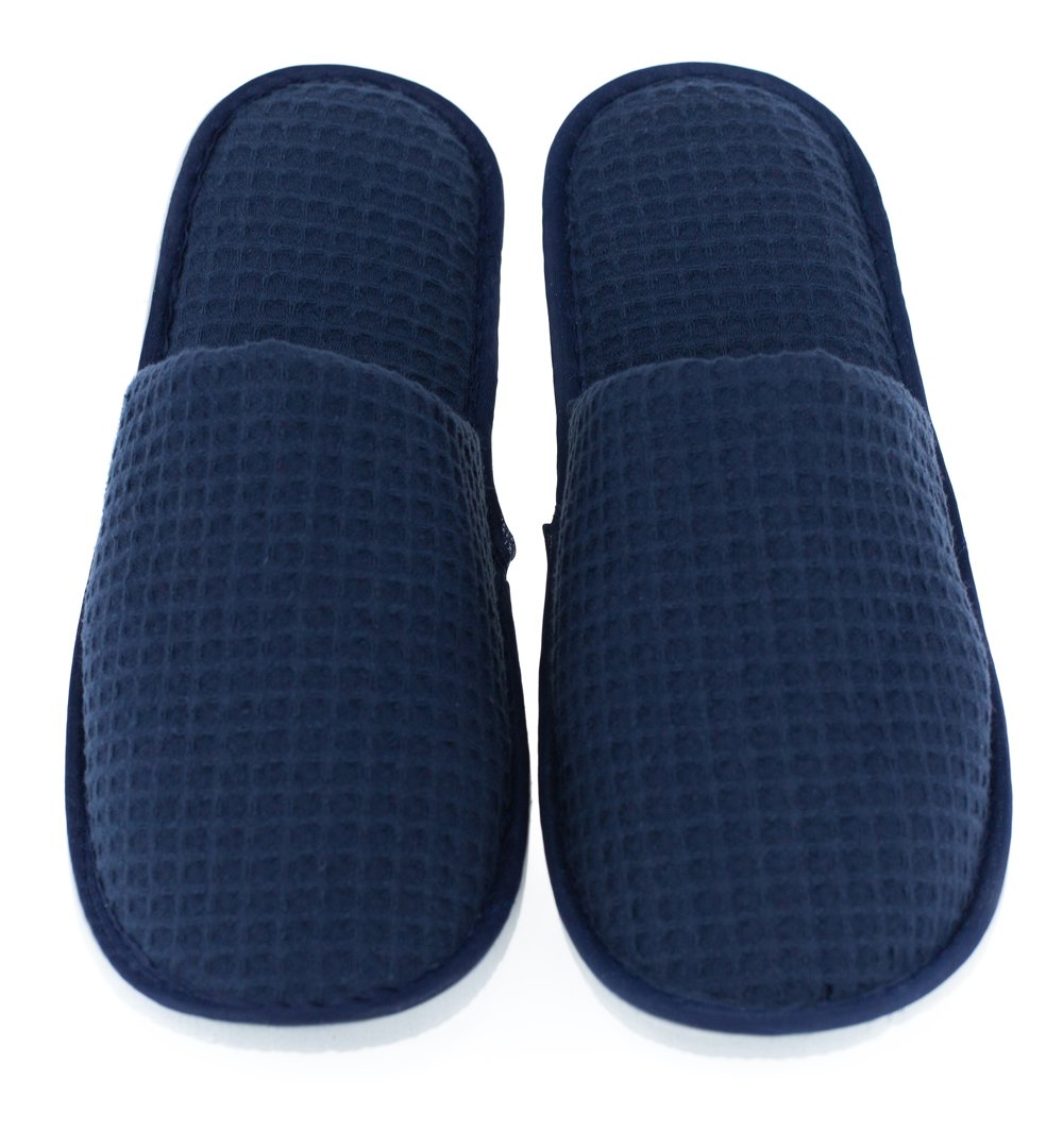 LUXEHOME Disposable Slippers, Closed Toe Comfort Waffle Guest Spa