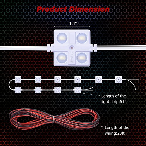 image for MICTUNING 40 Leds Van Interior Light Kits 12V White LED Ceiling Lights