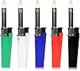 The Chemical Hut 2 Pack of CLIPPER Mini Tube Refillable Long Reach Nose Gas Lighter. Perfect for Candles Cookers Stoves Log & Camping Fire- Comes with TCH Antibac Pen