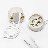 DiCUNO GU10 Lamp Holder Ceramic Base 0.75mm² Silicon Wires 250V 300W 10-Pack view 6