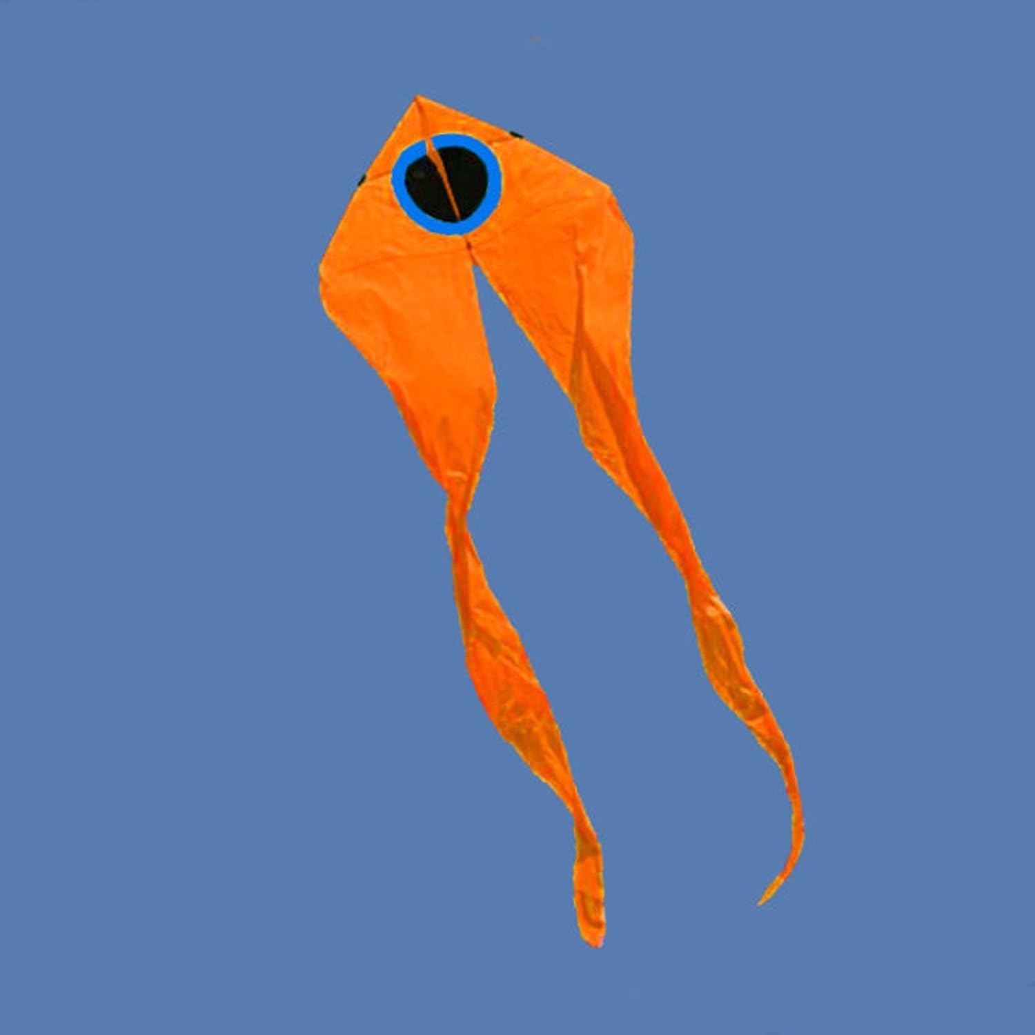 Orange Ghosts Kite With Handle And Line Good Flying Effects Beyond Imagination Long 7m, Super Popular Every Have Been Tested.