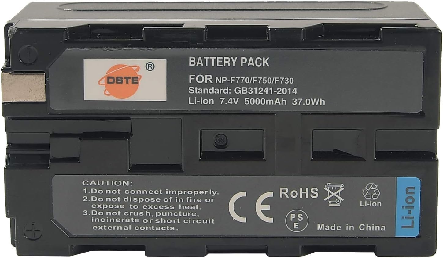 DSTE NP-F770 Spare Battery Compatible for Sony NP-F750 CCD-TRV80PK DCR-TRV820 CCD-TR3300 CCD-TRV86PK DCR-VX2100 CCD-TR516 CCD-TRV87 DCR-VX2100E CCD-TR555 as NP-F730 NP-F330 NP-F530 NP-F550 NP-F570 - Image 5