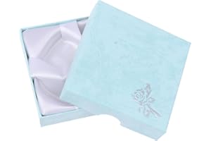 Square Jewelry Packaging Case Flower Print Bracelet Display Box Necklace Cardboard Gift Box Jewelry Organizer Cases