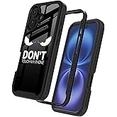 GUGU6JI Street Fashion Cool Funny Don't Touch My Phone Design Compatible with iPhone 16 Case for Boys Man Luxury Shockproof Rugged Cover Dual Layer Soft TPU + Hard PC Bumper Full-Body Protective Case