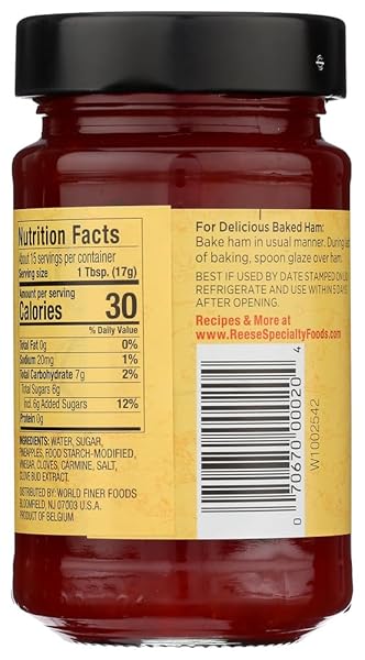 REESE GOURMET HAM GLAZE (9 OZ JARS) 2 PACK