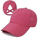 Muryobao Womens Criss Cross Ponytail Baseball Cap
