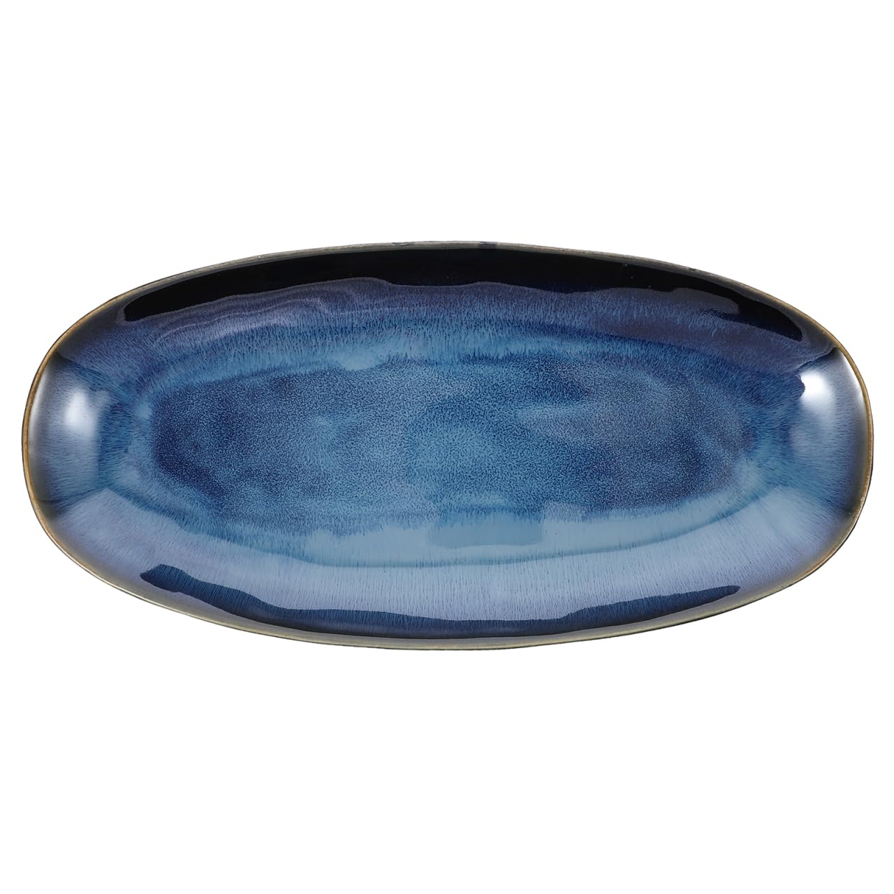 Cabilock Serving Platter Serving Tray Serving Dishes Oval Dinner Plates Ceramic Serving Ware Party Trays for Turkey Meat Fish Appetizers Sushi Dessert Food Oven