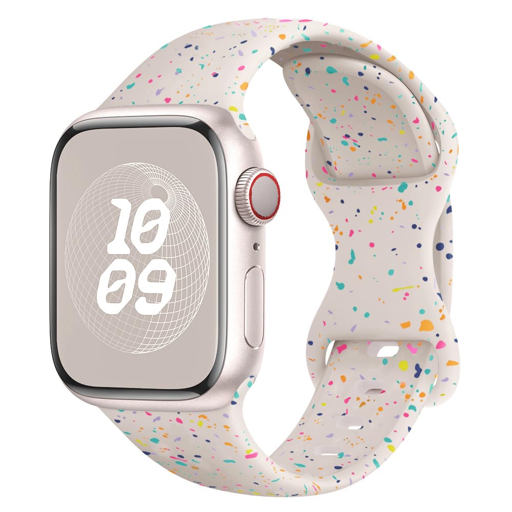 Photo 1 of Sport Bands for Apple Watch Band 40mm 41mm 38mm 44mm 45mm 46mm 42mm iWatch Bands for Women Kids Men,Cute Recycled Plastic Silicone Strap for Apple Watch Series 10 9 8 7 6 5 4 3 SE 2nd Ultra/2 49mm