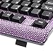 Purple Lilac Crystal Rhinestone USB Computer Keyboard