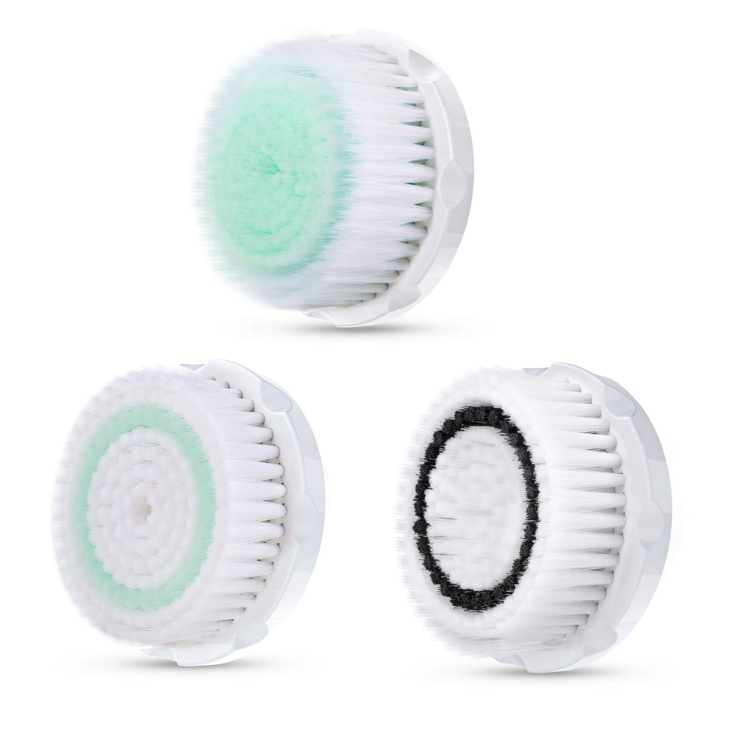 Brelax Facial Cleansing Brush Replacement Heads, Pack of 3