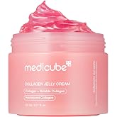 medicube Jelly Cream with Collagen & Niacinamide, 3.71 fl.oz | Freeze-Dried Hydrolyzed Collagen for Skin Barrier Hydration & 
