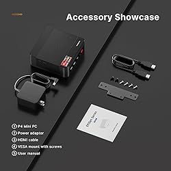 BOSGAME Mini PC Dual 2.5Gb LAN,AMD Ryzen 7 5800U