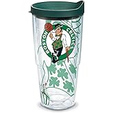 Tervis Made in USA Double Walled NBA Boston Celtics Insulated Tumbler Cup Keeps Drinks Cold & Hot, 24oz, Genuine