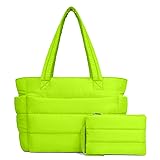 TOPDesign Puffer Tote Bag for Women, Lightweight