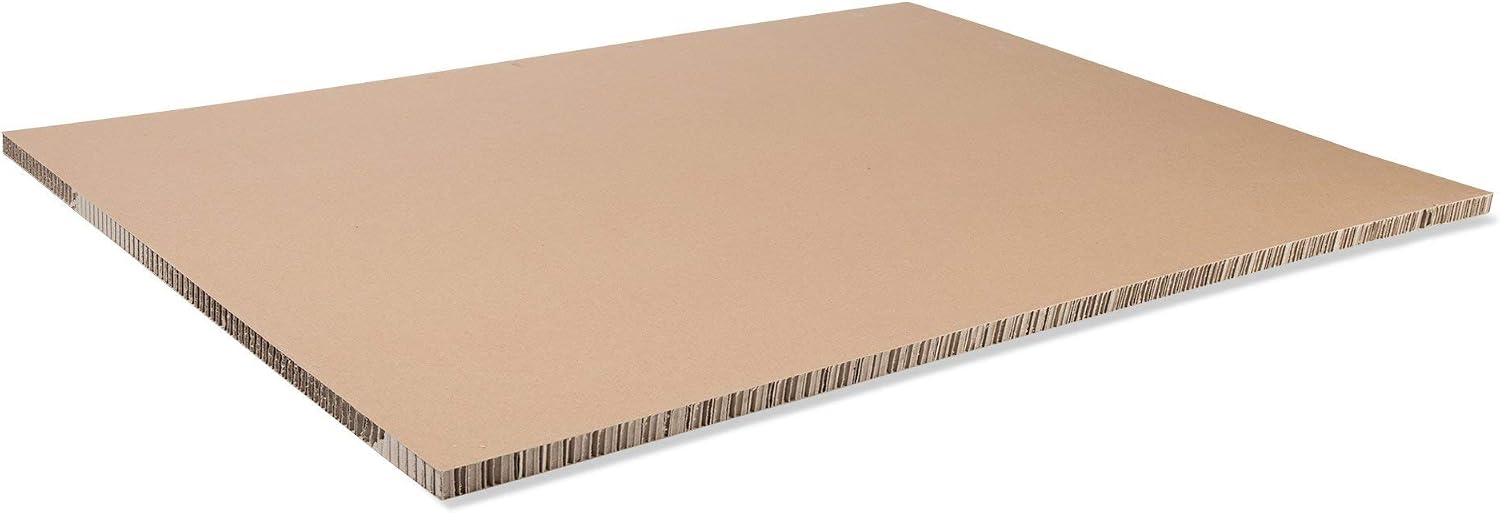 Produktbild von Pappwabenplatte 5 Mm X 70 Cm X 100 Cm – Schwarz, Beidseitig Kaschiert, Biegefest Und Beklebbar
