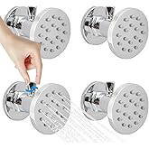 Backnets Brass Shower Body Jets with Adjustable Flow, Massage Spa Polished Chrome Round Body Spray Shower Side Wall Sprayer H