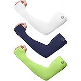 SHINYMOD Arm Sleeves for Men Women UV Sun Protection Compression Arm Warmer Tattoo Cover Up, Sports Golf Cooling Sleeves