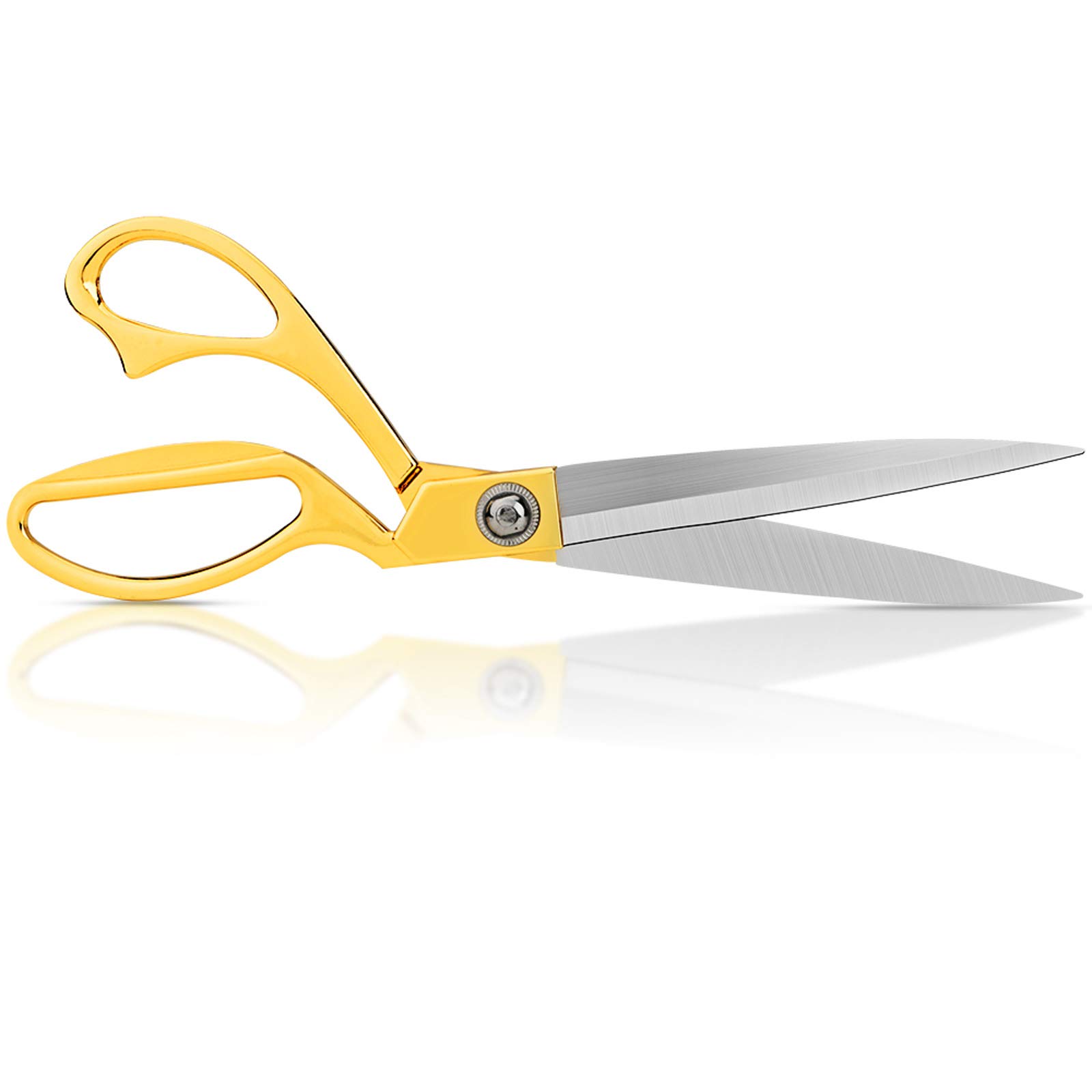 Heavy Duty Sewing Scissors 10 inch - Professional Stainless Steel Gold Tailor Scissor Shears for Fabric Leather Dressmaking Tailoring Artists Students Dressmakers