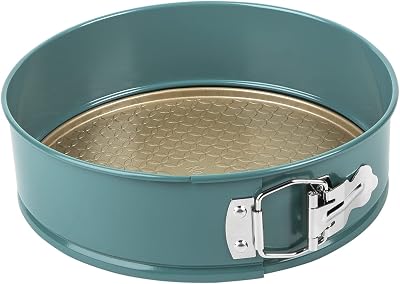 Prestige x Nadiya 23cm Springform Cake Tin Non Stick Teal Gold
