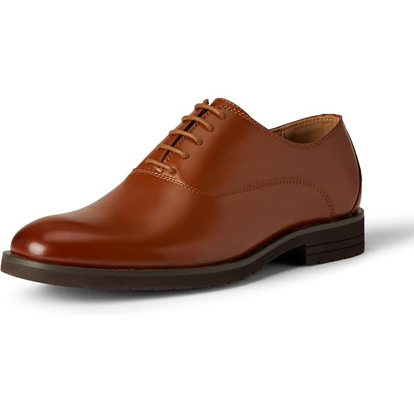 Zapatos Oxford Marrón Medio Con Cordones De New Look