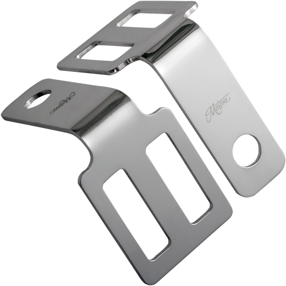 MotoneRear Turn Signal Brackets - Under Seat Mount - Polished - Triumph Bonneville, Thruxton, Scrambler - PTS001W