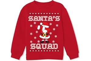 CM-Kid Boy Girl Sweatshirt Ugly Christmas Sweater Style Xmas Santa Dinosaur Shirt 4-10 Years