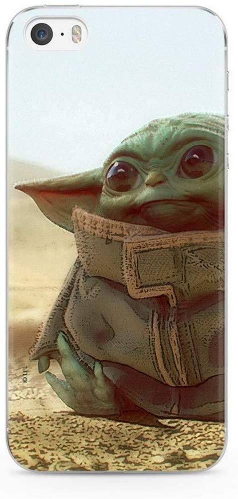 ERT GROUP mobile phone case for Apple Iphone 5/5S/SE original and officially Licensed Star Wars pattern Baby Yoda 003 optimally adapted to the shape of the mobile phone, case made of TPU