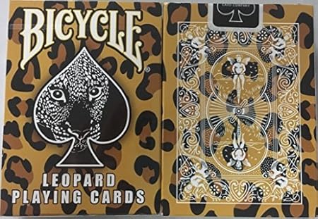 Amazon 自転車ヒョウデッキトランプ 自転車によるヒョウの皮裏デザイン カードゲーム トランプ おもちゃ