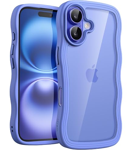 Amazon.com: JETech Wavy Case for iPhone 16 Plus, Ultramarine