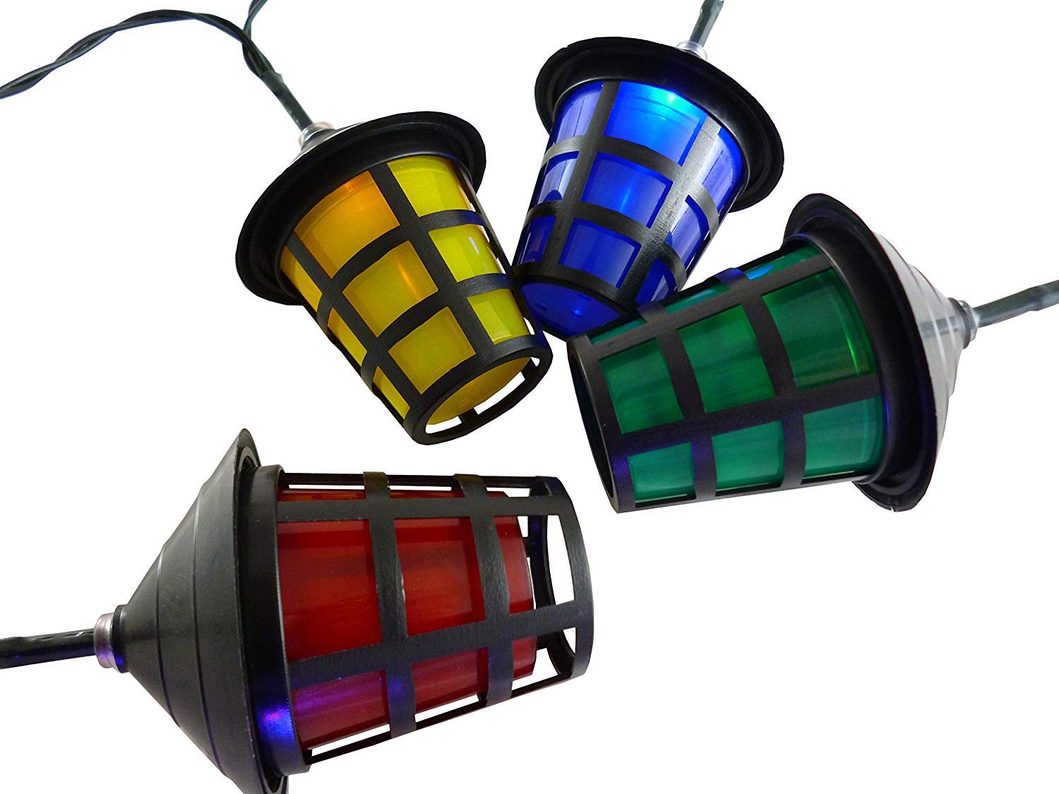 Christmas Concepts® 40 Multi Coloured LED Lantern - 8m (26.3ft) - Garden & Outdoor Lighting