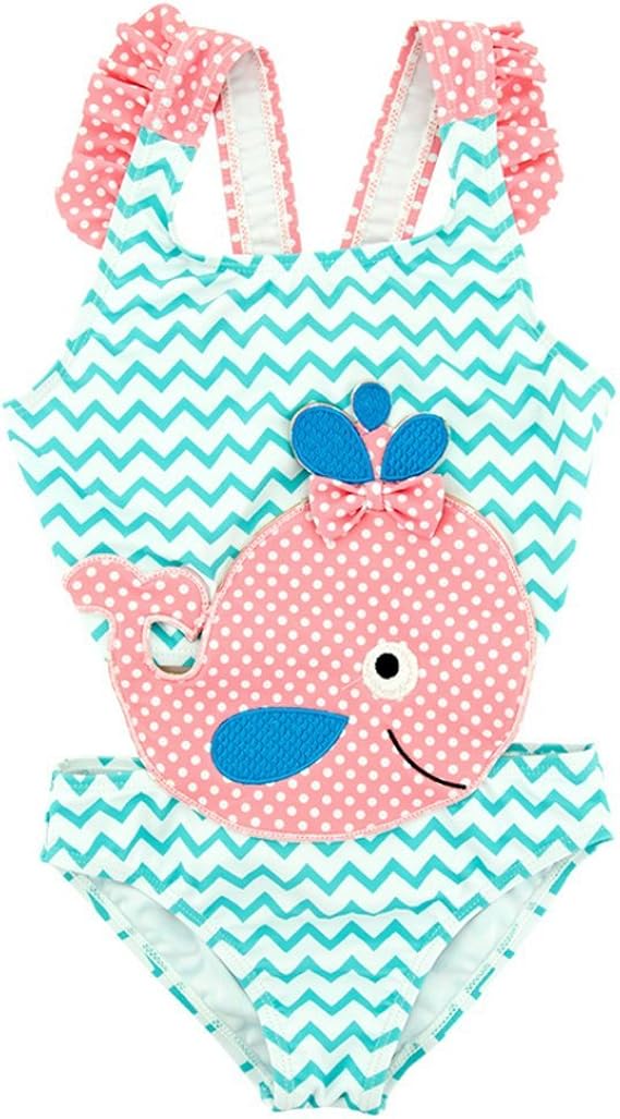 Amazon Zooarts 水着 子供 キッズ 幼児 女の子 ワンピース水着 鯨柄 かわいい ジュニア水着 日焼け防止 速乾 6t 水着 通販