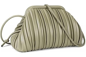 GLITZALL Clutch Purse and Dumpling Bag for Women,Designer Cloud Handbag and Ruched Bag with Detachable Shoulder Strap
