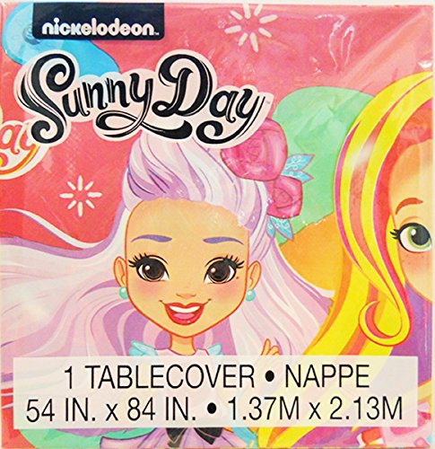 Sunny Day Girls Birthday Party Plastic Tablecover 54