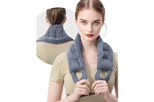 Microwave Heating Pad for Neck and Shoulders with Handles, Portable Magic Bag Heat Pad, Heated Neck Wrap, 82 * 16cm Moist Hot