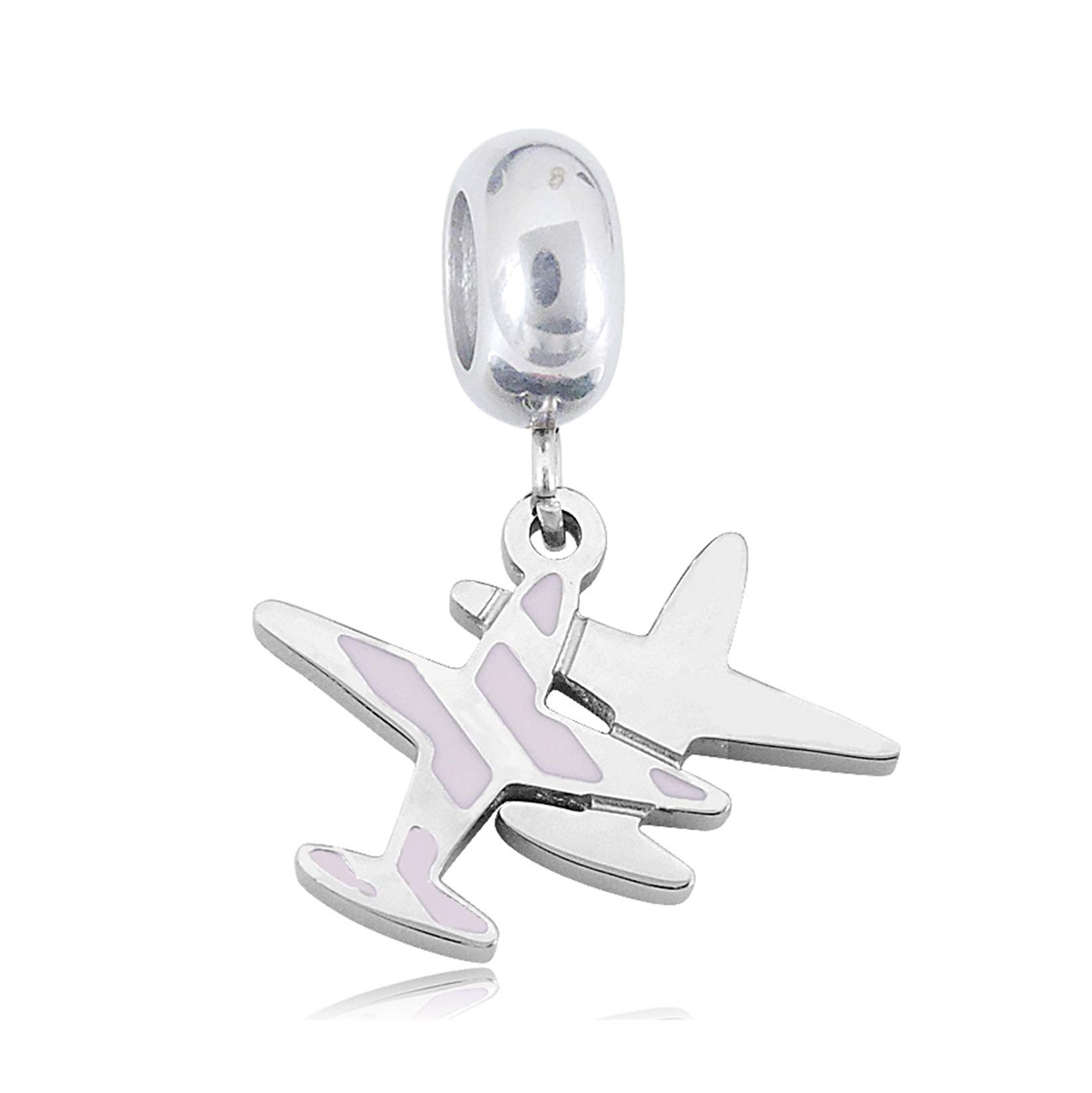 Kojoon Airplane Diy Dangle Charm Beads fits Bracelet Jewelry Making