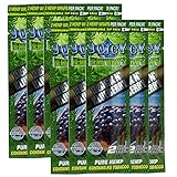 Juicy Jay Hemp Wraps Black and Blueberry (10 Packs, 2 Wraps Per Pack) Total 20 Wraps with ES Scoop Card