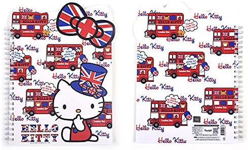 Hello Kitty B6 Die-Cut Cutie Cover Spiral Lined Index Notebook Note Pad (Great Britain)