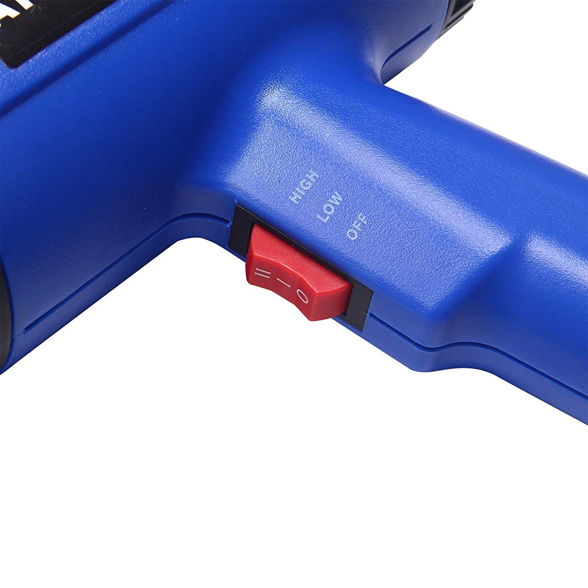 Pistola ad Aria Calda, 1800 W, Temperatura Regolabile in Continuo da 60° C a 600° C inclus LCD e 4 Pz Resistente al Calore Ugelli