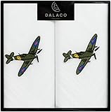 Dalaco Mens Spitfire Handkerchiefs - White